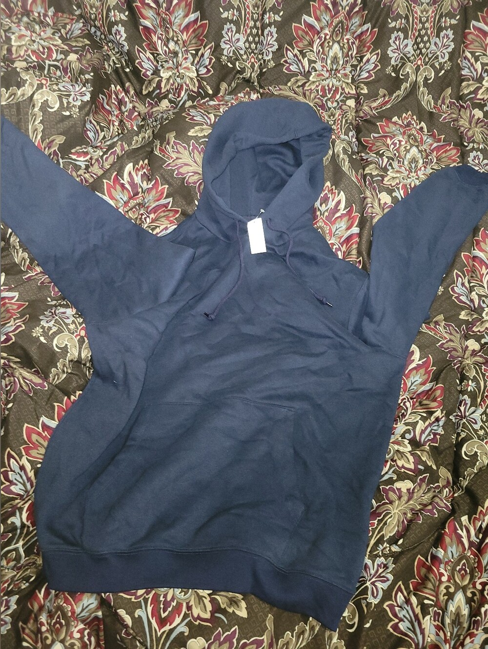 $59 Womens GAP Navy Blue Hooded Sweatshirt L